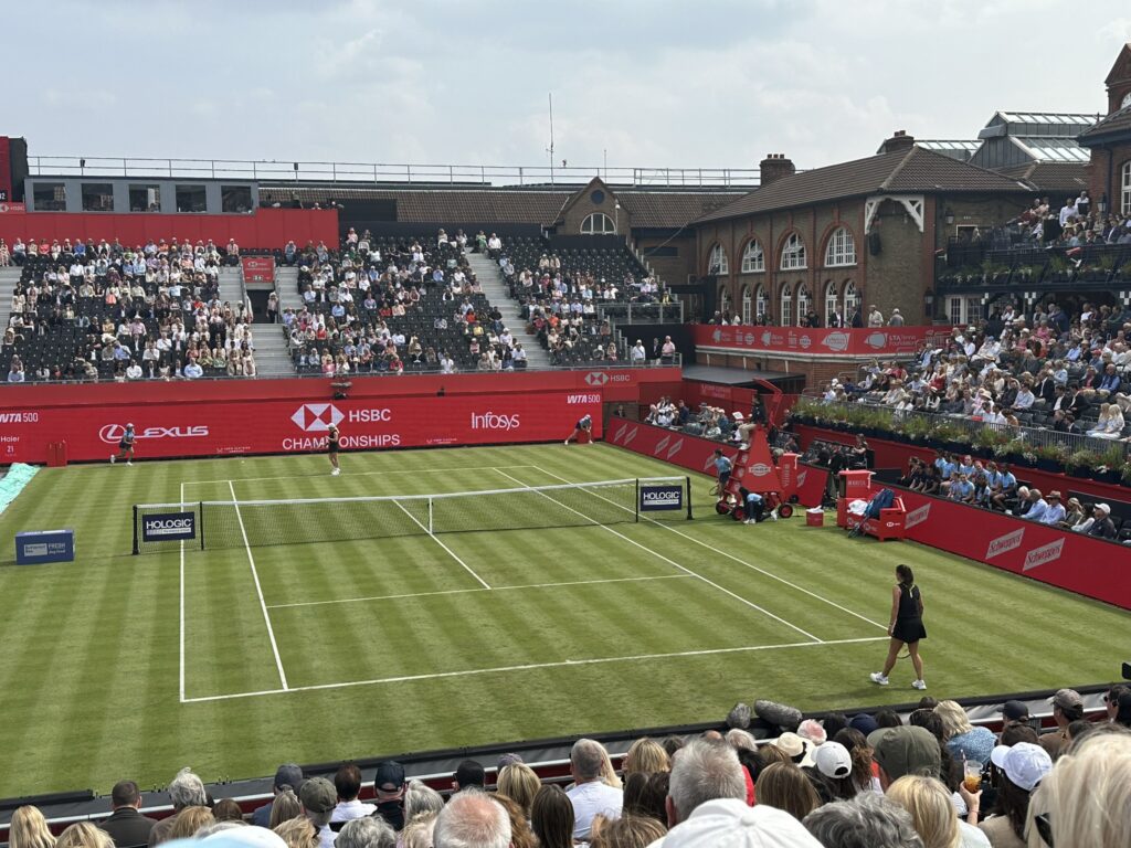 Tennis match at Queen’s Club during the HSBC Championships